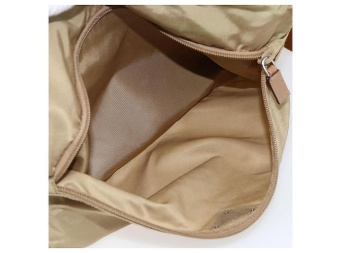 PRADA Schultertasche Nylon Beige Silber Authentisch mr2076 - Ansicht 23