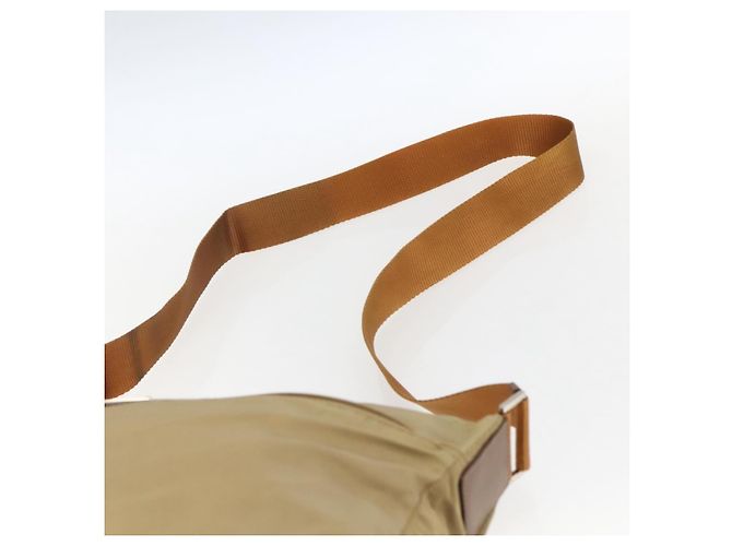 PRADA Schultertasche Nylon Beige Silber Authentisch mr2076 - Ansicht 8