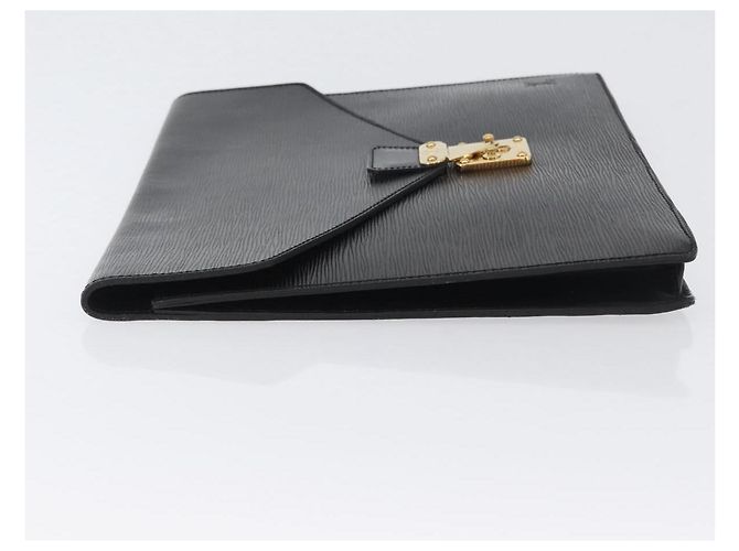 LOUIS VUITTON Epi Porta Documenti Sénatur Briefcase Nera M54452 Auth ka2779 Nero - vista 4