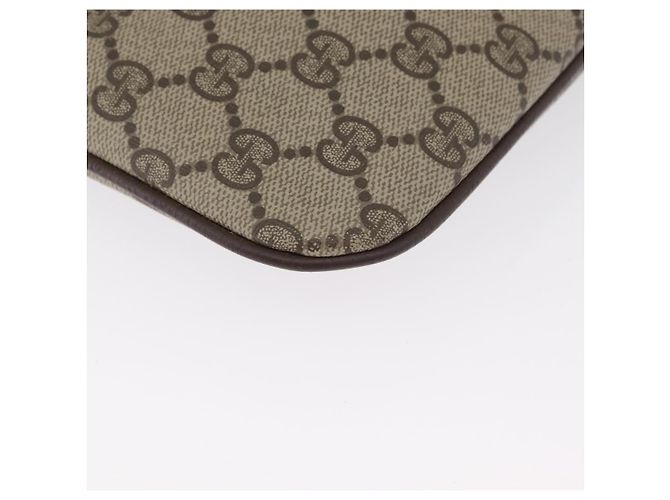 Gucci Borsa GG Supreme Web Sherry Line PVC Beige Oro 904 02 047 Auth LNZ296 D'oro - vista 10