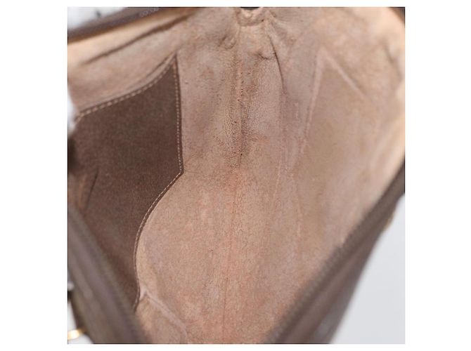 Gucci Borsa GG Supreme Web Sherry Line PVC Beige Oro 904 02 047 Auth LNZ296 D'oro - vista 18