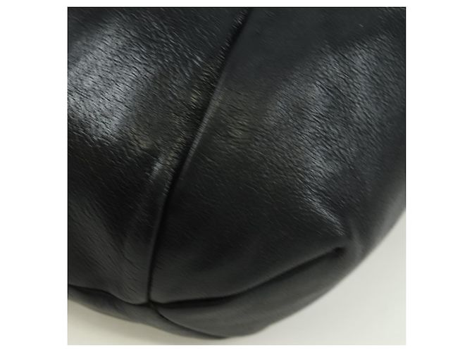 SAINT LAURENT Borsa a Spalla in Pelle Nera Argento Auth 172776V Nero - vista 14