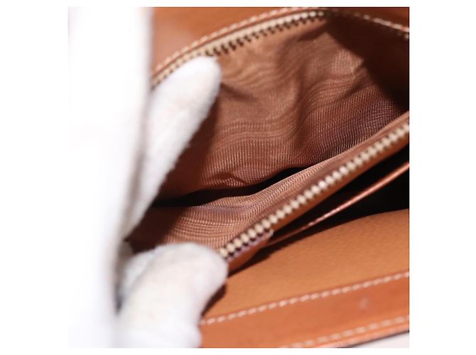 Céline Borsa a mano in tela Macadam CELINE in pelle PVC marrone oro Auth 172507 D'oro - vista 22