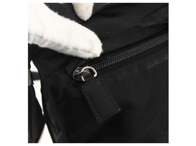 Borsa a Spalla PRADA Nylon Nero Argento Autentica bs32787 - vista 16