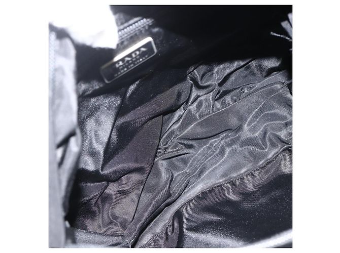 Borsa a Spalla PRADA Nylon Nero Argento Autentica bs32787 - vista 18