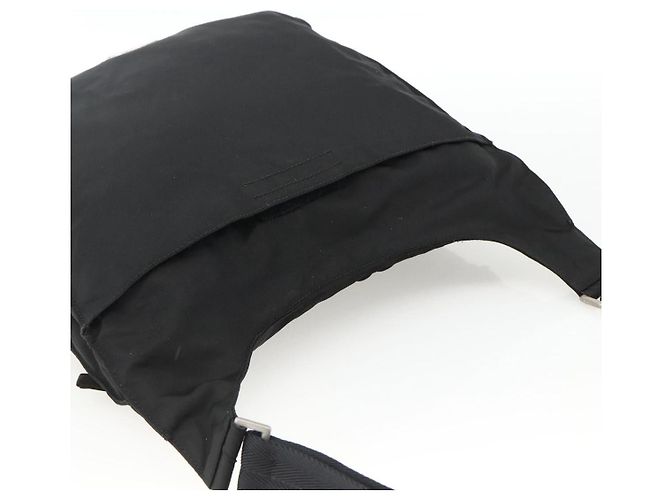 Borsa a Spalla PRADA Nylon Nero Argento Autentica bs32787 - vista 6