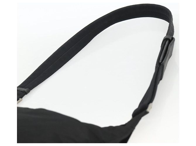 Borsa a Spalla PRADA Nylon Nero Argento Autentica bs32787 - vista 8