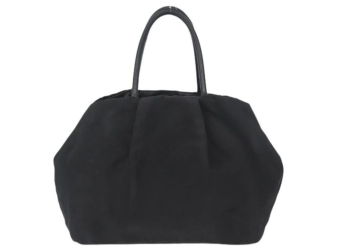 PRADA Handtasche aus Nylon Schwarz Gold Auth fm5210 Golden - Ansicht 3