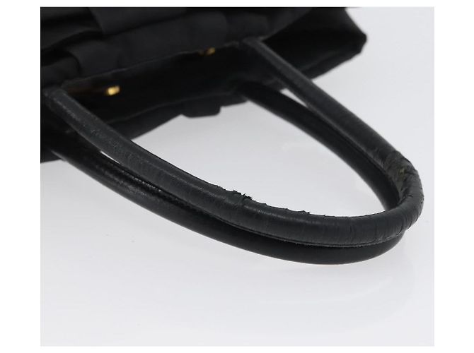 PRADA Handtasche aus Nylon Schwarz Gold Auth fm5210 Golden - Ansicht 7