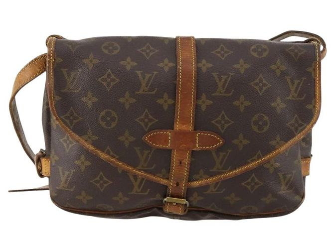 LOUIS VUITTON Borsa a Spalla Monogram Saumur 30 M42256 LV Auth bs33212 Monogramma - vista 13
