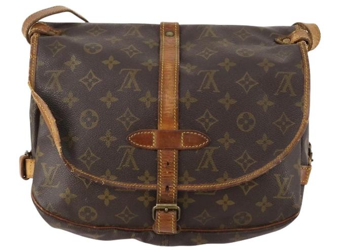 LOUIS VUITTON Borsa a Spalla Monogram Saumur 30 M42256 LV Auth bs33212 Monogramma - vista 2