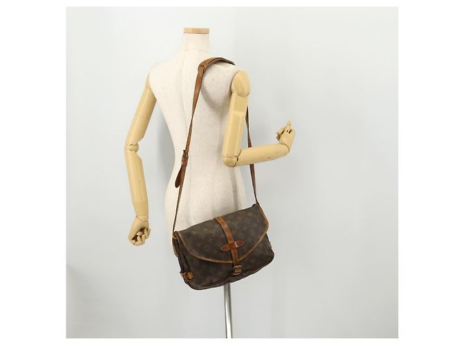 LOUIS VUITTON Borsa a Spalla Monogram Saumur 30 M42256 LV Auth bs33212 Monogramma - vista 28