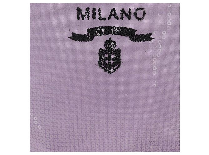 PRADA Borsa a mano in pelle viola con paillettes Auth 171514A Porpora - vista 3