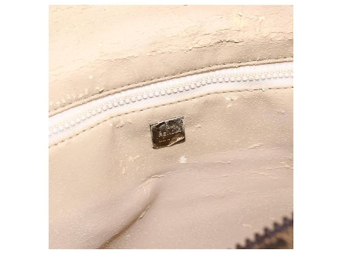 Bolsa de mão em canvas Zucca FENDI preta e marrom Auth 172749 - vista 15
