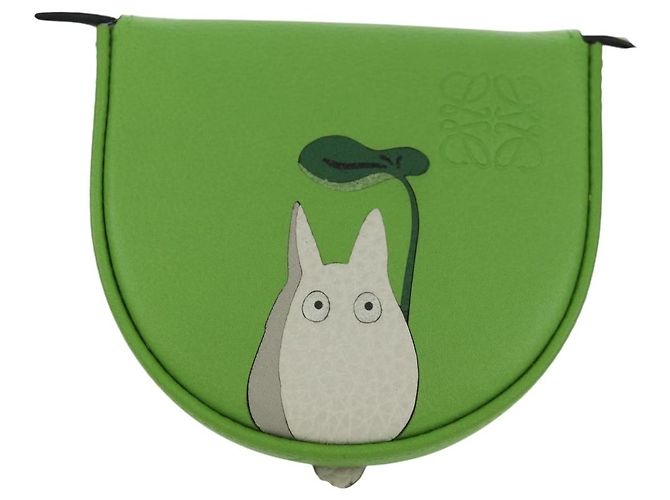 LOEWE Studio Ghibli Il Mio Vicino Totoro Pochette Piccola Totoro Auth 166946SM Verde - vista 13
