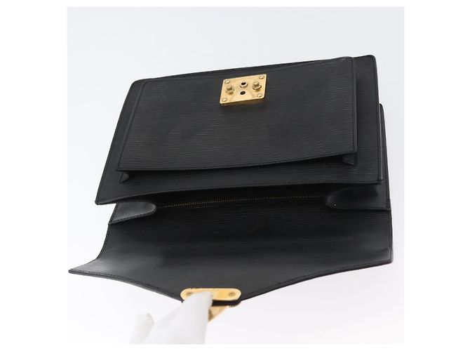 LOUIS VUITTON Borsa a Mano Epi Monceau 28 Nera M52122 LV Auth ka2727 Nero - vista 18