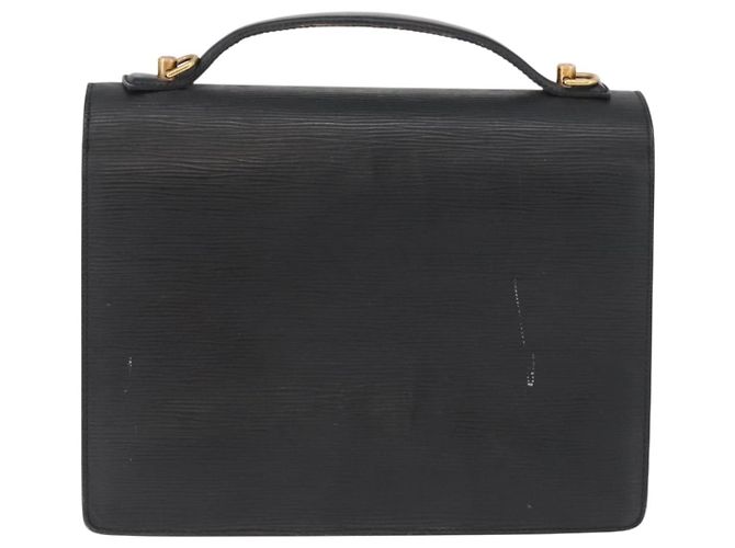 LOUIS VUITTON Borsa a Mano Epi Monceau 28 Nera M52122 LV Auth ka2727 Nero - vista 2