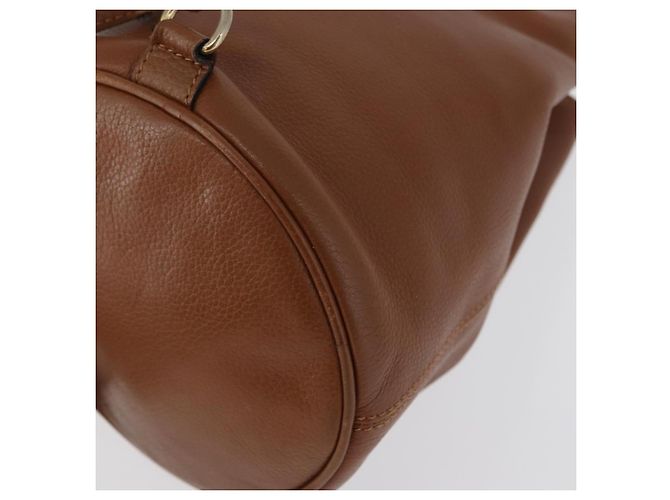 Céline Borsa a corpo CELINE in pelle marrone dorato Auth bs33578 D'oro - vista 11