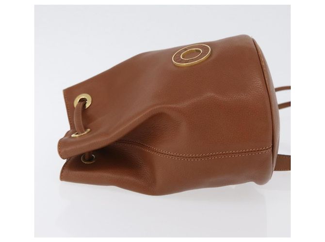 Céline Borsa a corpo CELINE in pelle marrone dorato Auth bs33578 D'oro - vista 5