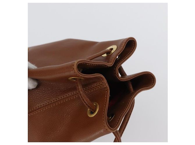Céline Borsa a corpo CELINE in pelle marrone dorato Auth bs33578 D'oro - vista 6