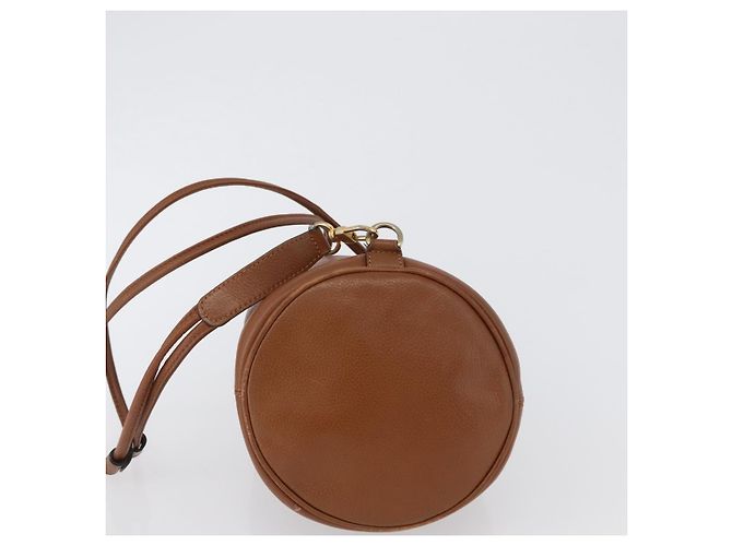 Céline Borsa a corpo CELINE in pelle marrone dorato Auth bs33578 D'oro - vista 9