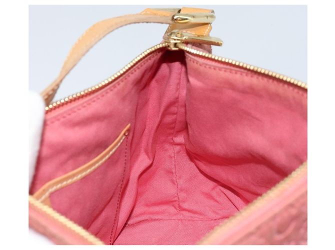 Céline Borsa a spalla in tela Macadam C di CELINE in suede rosa e oro Auth LNZ353 D'oro - vista 18