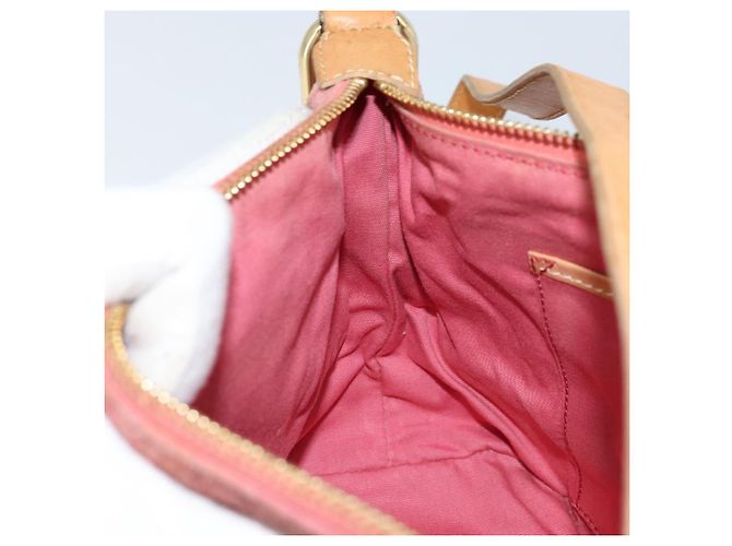 Céline Borsa a spalla in tela Macadam C di CELINE in suede rosa e oro Auth LNZ353 D'oro - vista 19