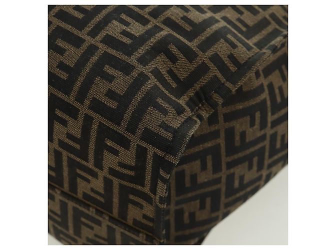 Borsa FENDI Zucca Canvas Fragment x Pokemon 2way Marrone Nero Auth 171492SM - vista 15