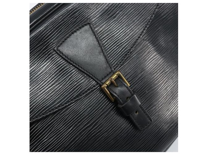 LOUIS VUITTON Borsa a Spalla Epi Jeune Fille MM Nera M52152 LV Auth 173105 Nero - vista 18