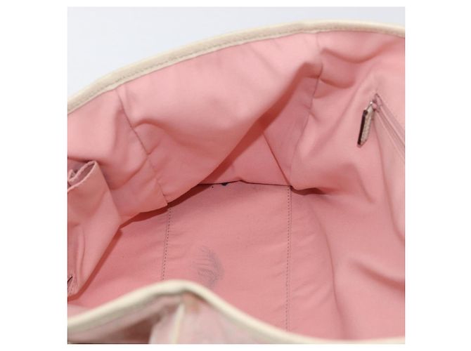 Borsa Tote Gucci GG Canvas Sherry Line Rosa Argento 145758 Auth 172816 - vista 20