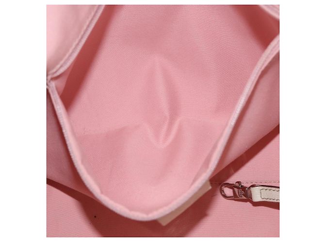Borsa Tote Gucci GG Canvas Sherry Line Rosa Argento 145758 Auth 172816 - vista 23