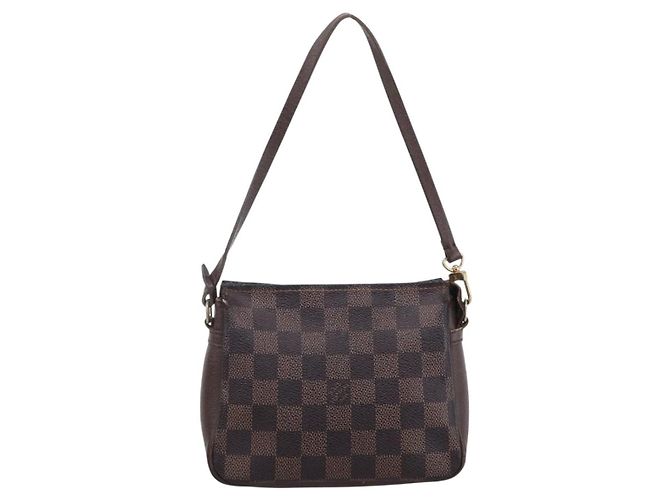 LOUIS VUITTON Pochette per Trucco Damier Ebene N51982 LV Auth bs33693 - vista 13