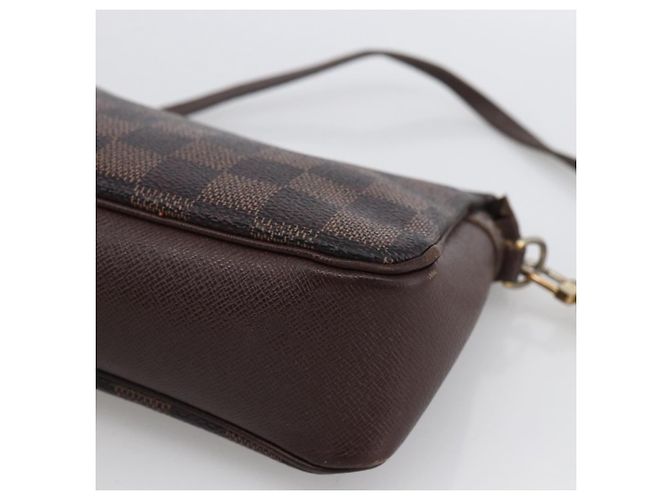 LOUIS VUITTON Pochette per Trucco Damier Ebene N51982 LV Auth bs33693 - vista 14