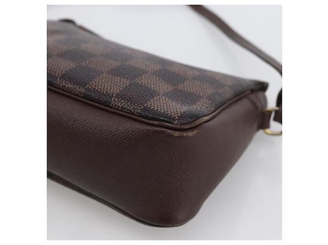 LOUIS VUITTON Pochette per Trucco Damier Ebene N51982 LV Auth bs33693 - vista 16