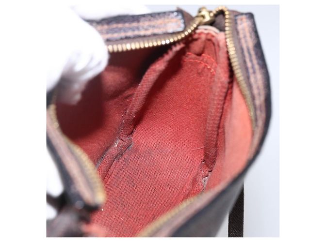 LOUIS VUITTON Pochette per Trucco Damier Ebene N51982 LV Auth bs33693 - vista 19
