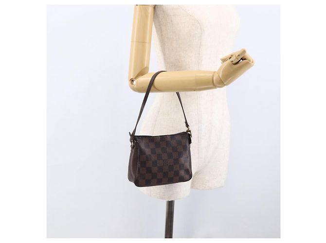LOUIS VUITTON Pochette per Trucco Damier Ebene N51982 LV Auth bs33693 - vista 21