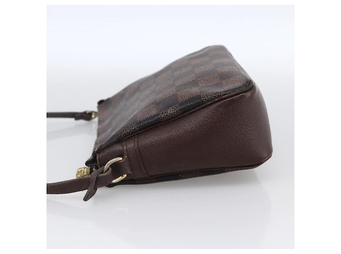 LOUIS VUITTON Pochette per Trucco Damier Ebene N51982 LV Auth bs33693 - vista 3