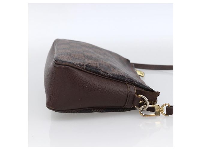 LOUIS VUITTON Pochette per Trucco Damier Ebene N51982 LV Auth bs33693 - vista 4