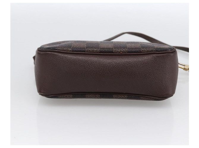 LOUIS VUITTON Pochette per Trucco Damier Ebene N51982 LV Auth bs33693 - vista 5