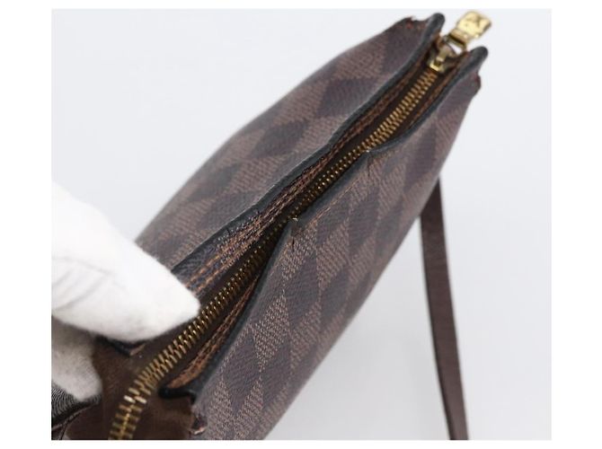 LOUIS VUITTON Pochette per Trucco Damier Ebene N51982 LV Auth bs33693 - vista 6