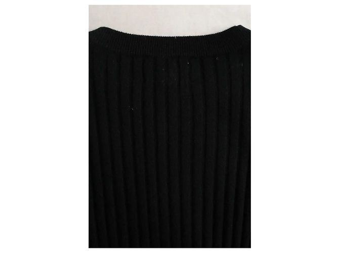 Autre Marque Schwarzes Kaschmirkleid - Ansicht 4