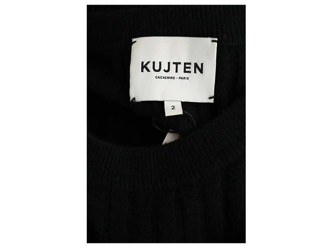 Autre Marque Schwarzes Kaschmirkleid - Ansicht 5