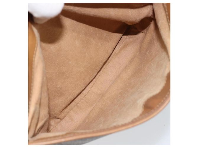 Gucci Borsa a Spalla Micro GG Supreme PVC Marrone Oro Auth ki6524 D'oro - vista 17
