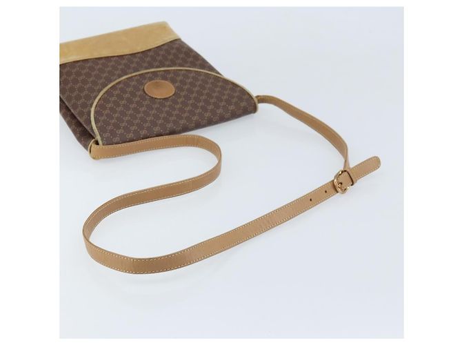 Gucci Borsa a Spalla Micro GG Supreme PVC Marrone Oro Auth ki6524 D'oro - vista 7