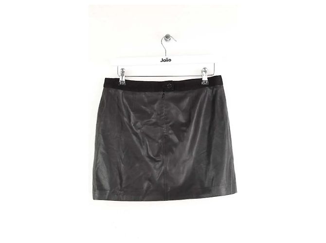 Zadig & Voltaire Mini falda de cuero negra Negro - vista 2