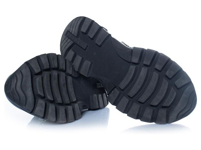 Prada, zapatillas brogue chunky en negro - Ansicht 7