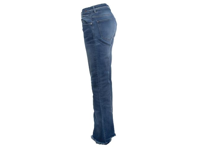 R13, jeans azul Jane con bordes sin terminar - vista 4