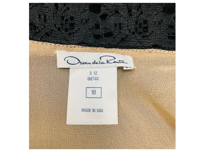 Top de encaje negro sin mangas Oscar de la Renta - vista 4