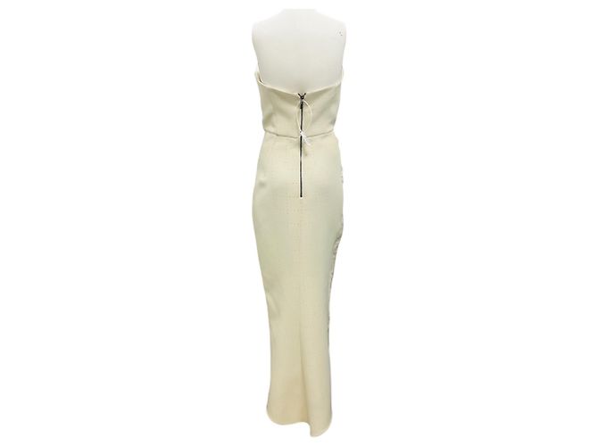 Autre Marque Maticevski Ivory Plaster Puncture Strapless Nachthemd Beige - Ansicht 3