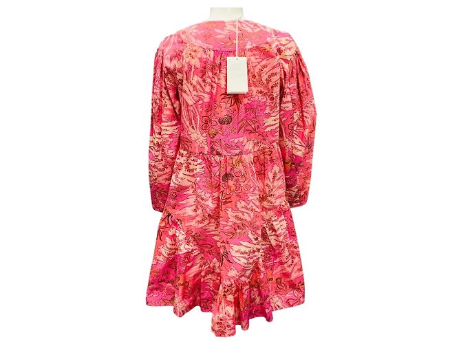 Vestido Mini Estampado Floral Leiko Camelia Rosa Ulla Johnson - vista 3